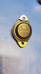 HEP230 MOTOROLA Ge PNP Audio Frequency Power Amplifier Black And Gold. Gorgeous