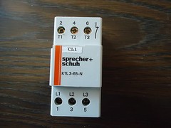 SPRECHER+SCHUH KTL3-65-N CONTACTOR BLOCK FOR USE W/KTA3-25-.MADE IN SWITZERLAND