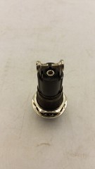 DIALIGHT PILOT PANEL INDICATOR LIGHT AMBER LENS BLACK NICKEL PLATED