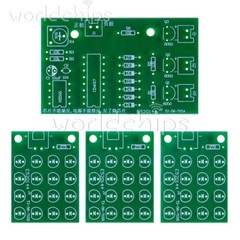 CD4017 + NE555 Flash Light DIY LED Electronic Kit Soldering Learning Project