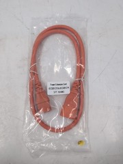Power Extension Cord C14 to C13 18 AWG 3ft Orange – EB-18413 –