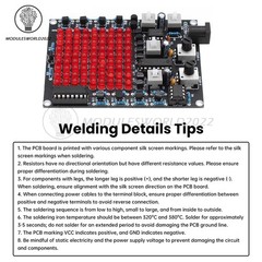 DC4.5-9V 81 LED Follow Spotlight Adjustable LED Game DIY Welding Electronic Kit