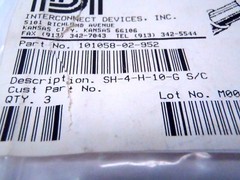 Smith Interconnects 101058-02-952 Serrated Contact Probe SH-4-H-10-G S/C
