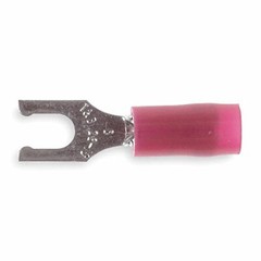 T&B RA18-6FL Fork Terminal, Locking, Insulated, 0.86″ Length, Red, 100-Pack