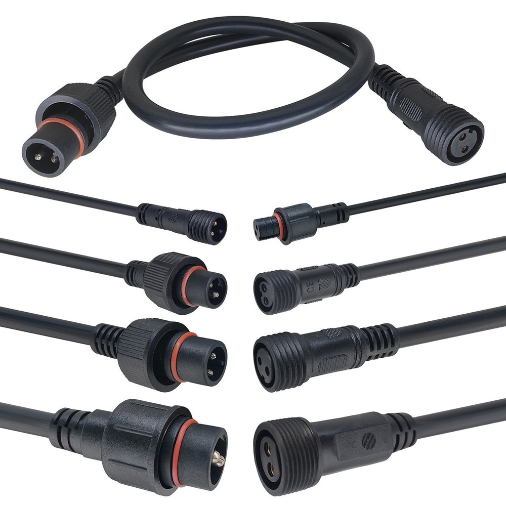 Waterproof Male Female Wire 2Pin Cable Connector Electrical Power Plug Socket