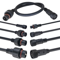 Waterproof Male Female Wire 2Pin Cable Connector Electrical Power Plug Socket