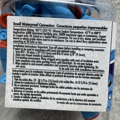DryConn Wire Connector Waterproof Corrosion Resistant . ( 100-Pack ) 62124 New