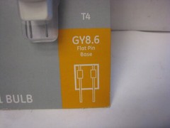GE General Electric LED Light Bulb 2 Watt GY8.6 Pin Base 400 Lumens 93129031 20W
