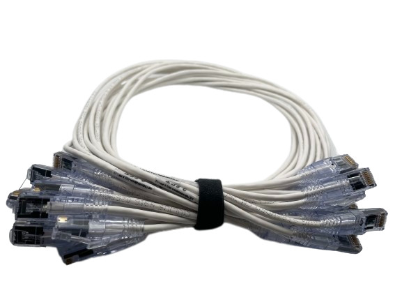 12 Pack of Berk-Tek TekPatch Mini-6A 28AWG Patch Cable 30″ 42″ 54″