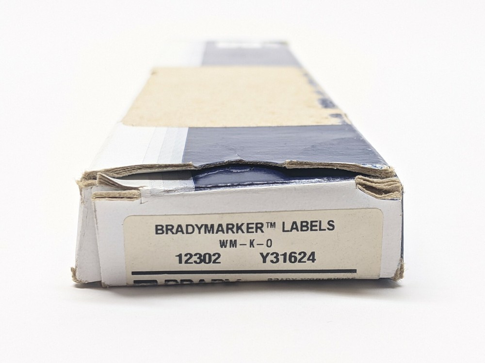 Brady WM-K-O Vinyl Cloth Wire Marker 12302 Y31624 LOT OF 25 Sheets