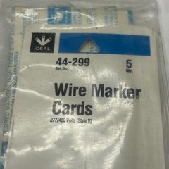 Lot of 11 Thomas & Betts Wiring Cards WDT5021 120V (9) 277/480V (2) Assorted 🔔