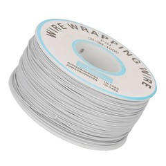 (White)1Roll WiRe Wrapping Single Copper Wire Strand 30AWG Cable 0.25mm Y