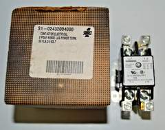 SIEMENS 45EG20AJX671 S1-02432004000 Contactor 2-Pole, 30FLA 24V Coil 50/60HZ NEW