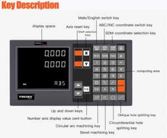 2 3 Axis New Display Dro Digital Readout Linear Optical Ruler for Lathe Milling
