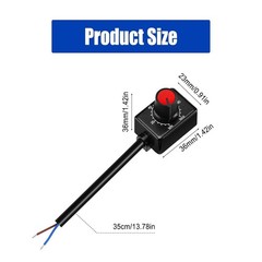 2pc DC 0/1-10V LED Dimmer Mini Controller Rotary Switch PWM Dimming for Driver