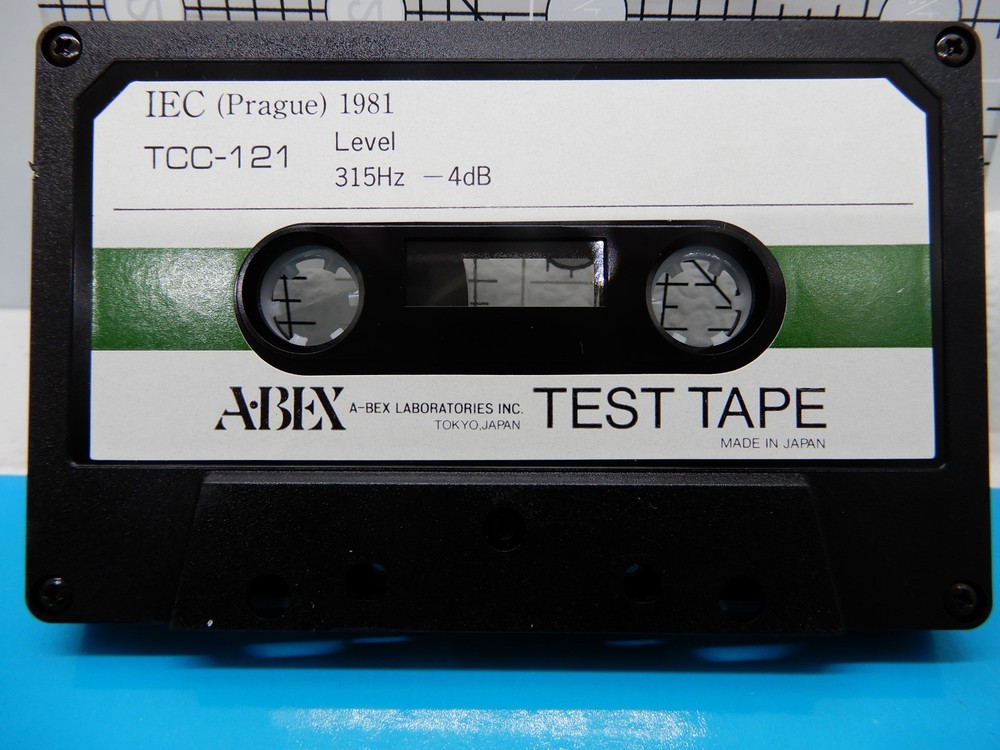 ABEX Test Tape TCC-121 315Hz—4dB