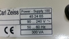 Carl Zeiss Microscope Controller MCU 27 (45 74 27) + Power Supply 100 (45 24 65)