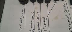 GreenLee Knock out lot , 1 ea 5004063 2 inch , 2 ea 500413 1 1/4 ” 2 ea , +++