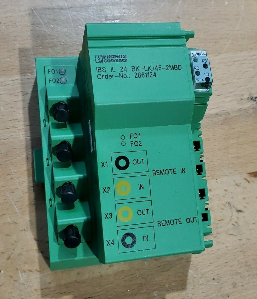 Phoenix Contact Bus coupler – IBS IL 24 BK-LK/45-2MBD – 2861124 Used