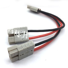 50 Amp Anderson Plug Connector Double Y Adaptor 1 to 2 10AWG Automotive Cable