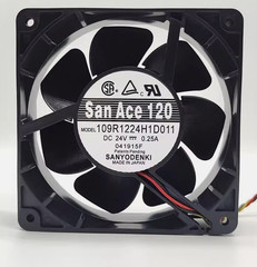 Sanyo 109R1224H1D011 DC24V 0.25A 12038 12cm 3-Wire Industrial Inverter Fanamk.t