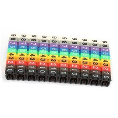100Pcs Cable Marker Set Durable Easy-to-Use For Color-Coding Cables