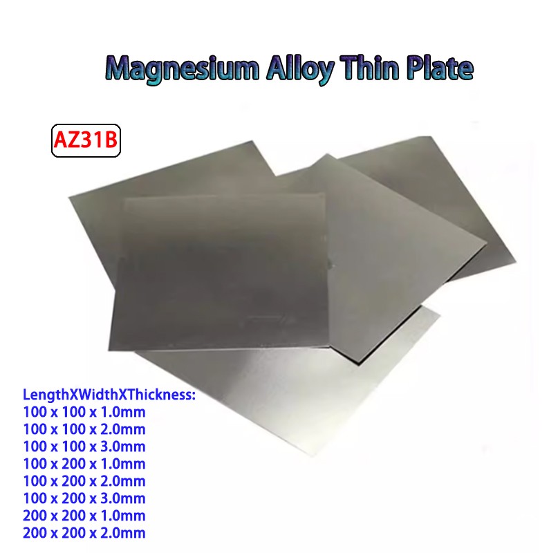 AZ31B Magnesium Alloy Thin Plate Cutting Metal Sheet Experimental Thick 1/2/3mm