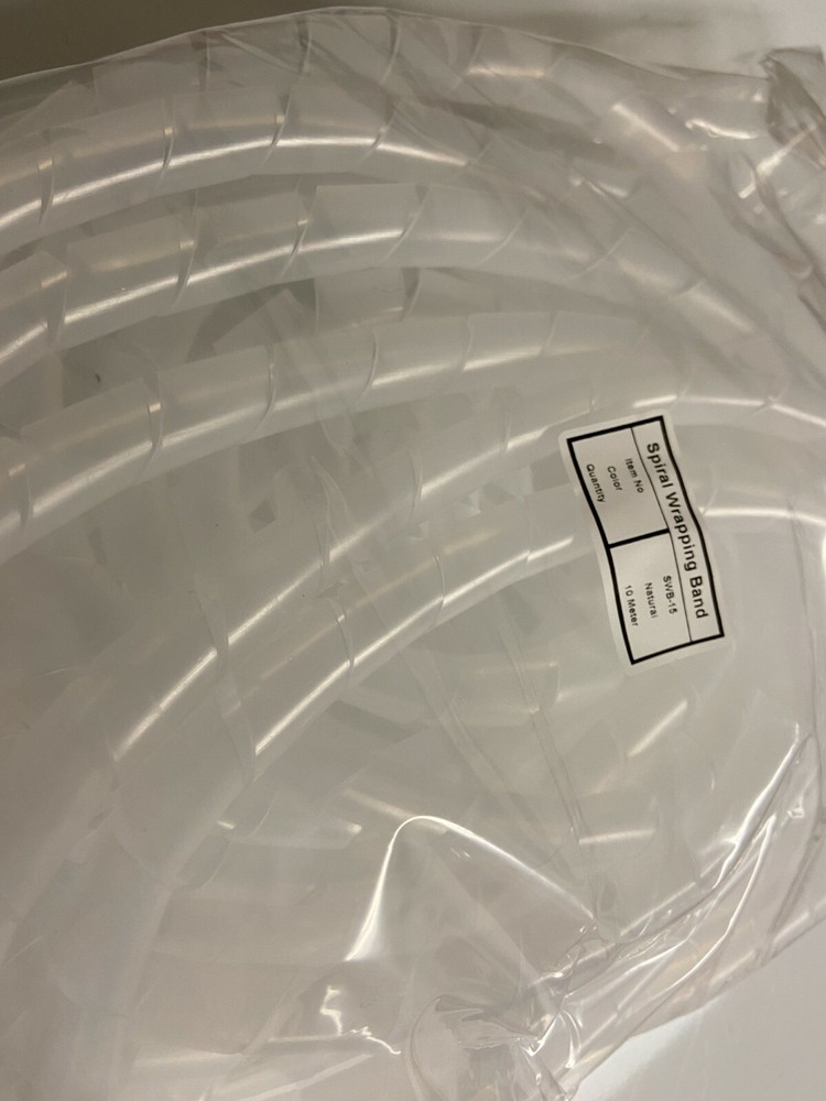 32 FT 1/2″ Clear Expandable Wire Cable Sleeving Sheathing Spiral Loom USA