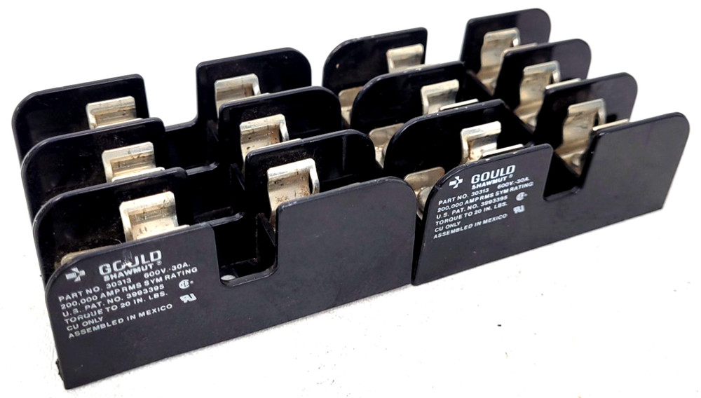 Lot of 2 – 30313 Gould Shawmut 30 Amp 600 Volt Fuse Holder – Next Day Option