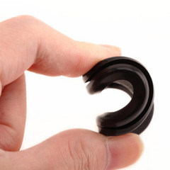 Oval Rubber Grommet Blanking Hole Plug Double-sided Sealing for Protecting Cable