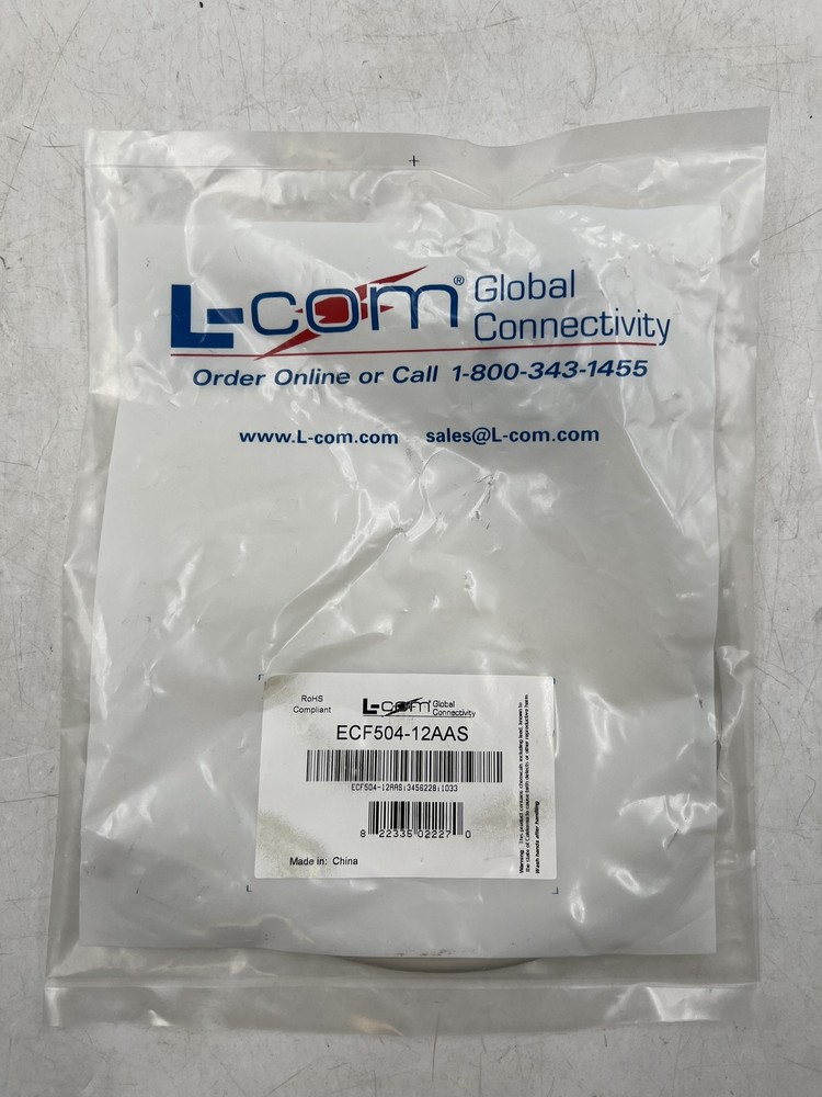 NEW SEALED L-Com ECF504-12AAS USB Female Bulkhead to Male Free Shipping