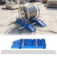 Cable Drum Roller Reel Dispenser Wire Dispenser Cable Roller Stand 3307 LBS