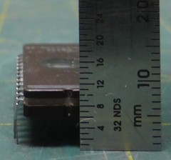 National Semiconductor NMC27C32Q-35 Integrated Circuit w/ Window, 24 Pin, 12 Pos