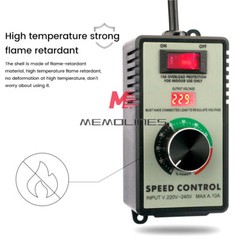 4000W Electronic Voltage Regulator Stepless AC Motor Speed Controller 110V/220V