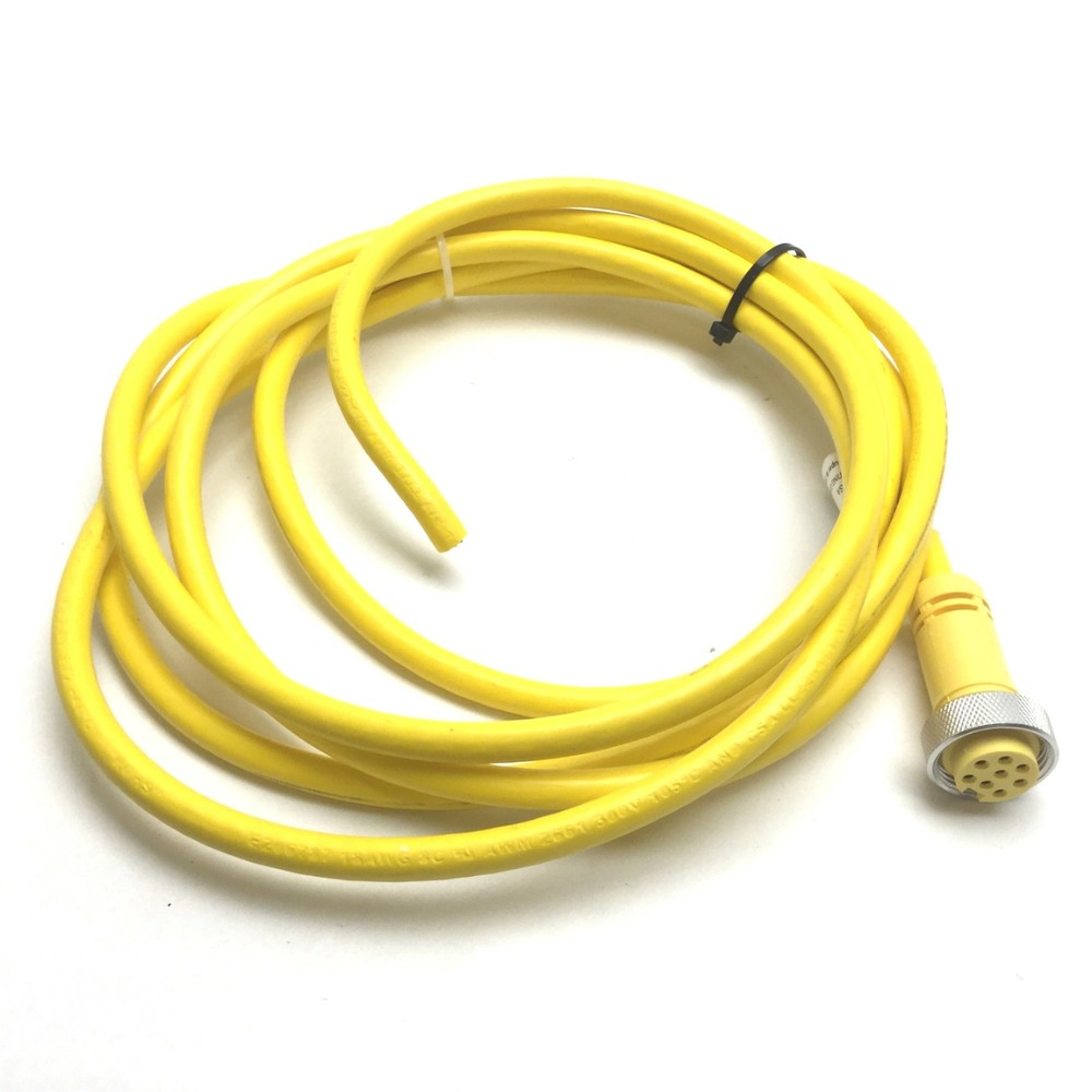 Mencom MIN-8FPX-12 Sensor Cordset, Length: 12′, 8-Pin Female, MIN Size