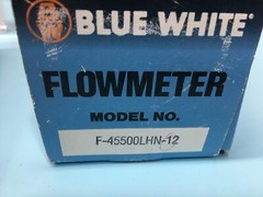 BLUE-WHITE F-45500LHN-12 FLOWMETER 0.5 – 5 GPM 1/2″ FPT, 127405