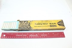 Vintage Brady Self Sticking Perma-Code Wire Markers On Dispenser Cards