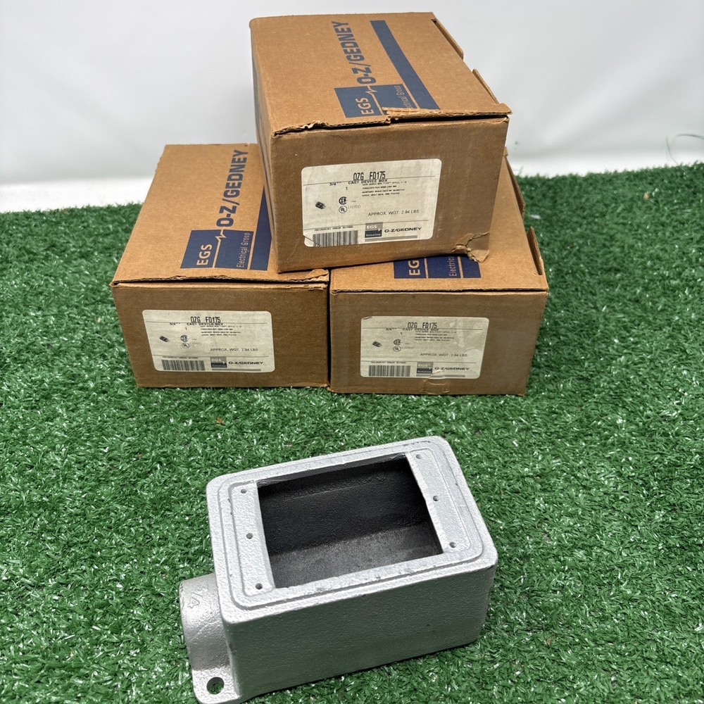 Oz-Gedney OZG FD175 3/4″ Cast Device Box – NEW Lot Of 3