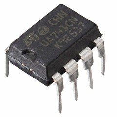 10pcs UA741CN UA741 LM741 IC ST STMicroelectronics DIP-8 Operational Amplifier