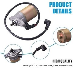 10 Teeth Starter Motor for GY6 49cc 50cc Scooter 139QMB Moped ATV Go Karts