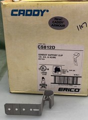 QTY 2 ERICO CADDY CS812D Spring Steel 1/2″/3/4″ EMT Stud Attachment
