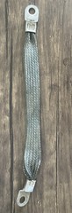 Flexible Braided Tin-Plated Copper Busbar Connector 1/4x 1 x 12″, End Holes 1/2″