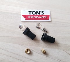 7mm Spark Plug Wire Brass Nuts & Rajah Ring Terminals boot chopper set of 2