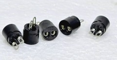 (Lot of 5) Vtg. NOS Unbranded Wiring Plug SH90 501 366 Bi-Pin Socket Lamp LED