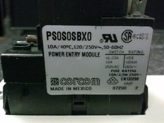 CORCOM PS0S0SBX0 Single AC Input Power Entry Module