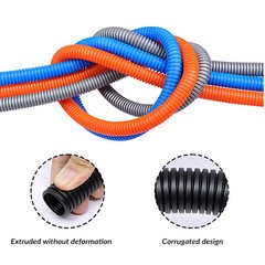 Conduit Spilt Cable Tidy Flexible Tube Convoluted Protection Tubing Corrugated