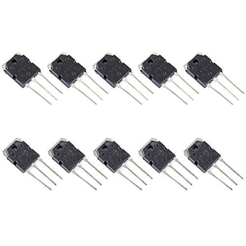 Bridgold 10pcs(5pcs 2SC5198+5pcs 2SA1941) C5198 A1941 Power Amplifier Transistor