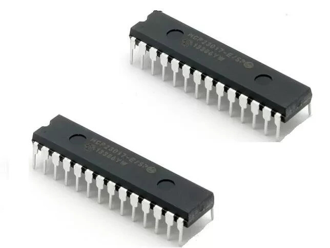 1pcs MCP23017-E/SP MCP23017 DIP28 16-Bit I/O Expander with I2C Interface IC NEW