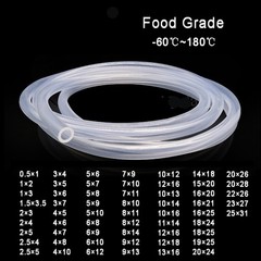 Clear Food Safe Silicone Tubing Hose Pipe Aquarium Pump Soft Tube – Milk Water