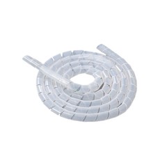 Ф4mm-Ф30mm Spiral Wrap Winding Sleeve Cable Wire Protector Organizer White/Black